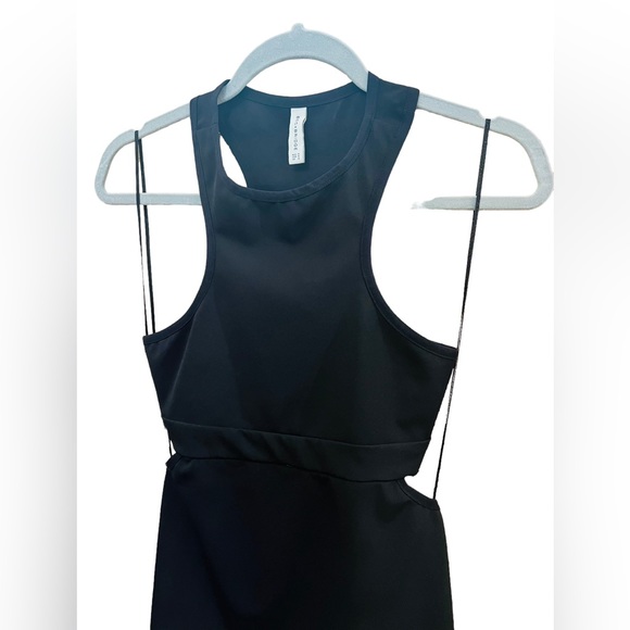 Bec & Bridge Kathy Black Bodycon Mini Dress Size 4 USA 14% Spandex Very Stretchy - Picture 6 of 11